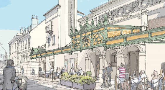 Middle Street Venue Entrance Sketch