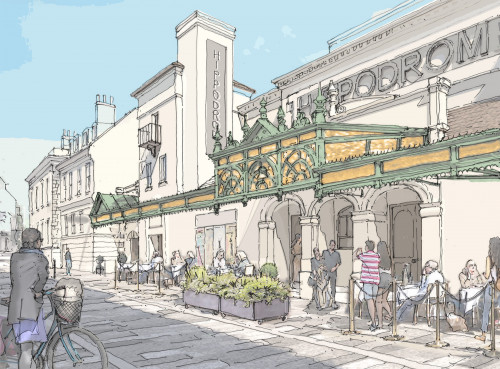 Middle Street Venue Entrance Sketch