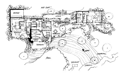 Dragon Rock site plan by David L. Leavitt